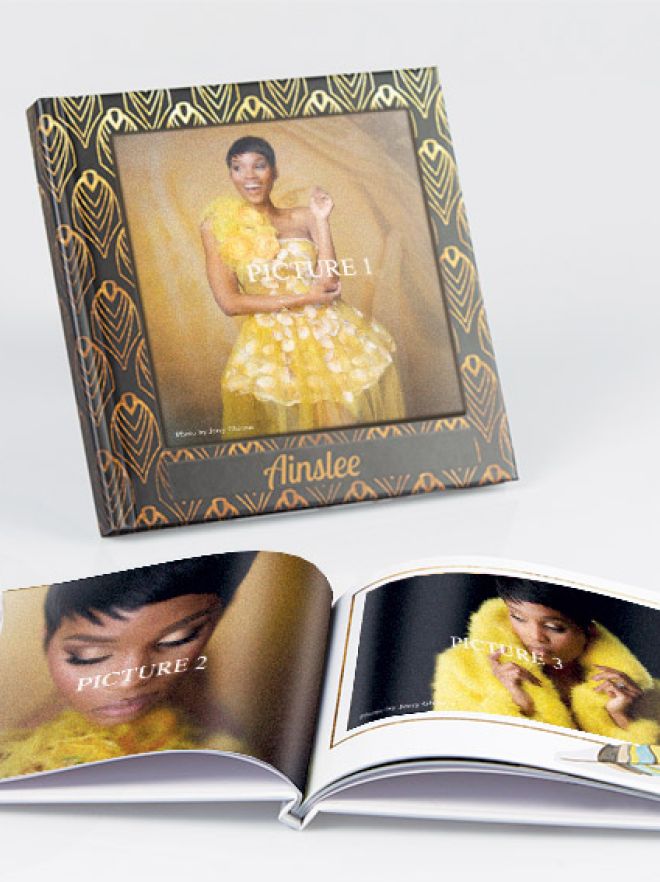 Livre photo d'un portrait réalisé au STUDIO PREZZO